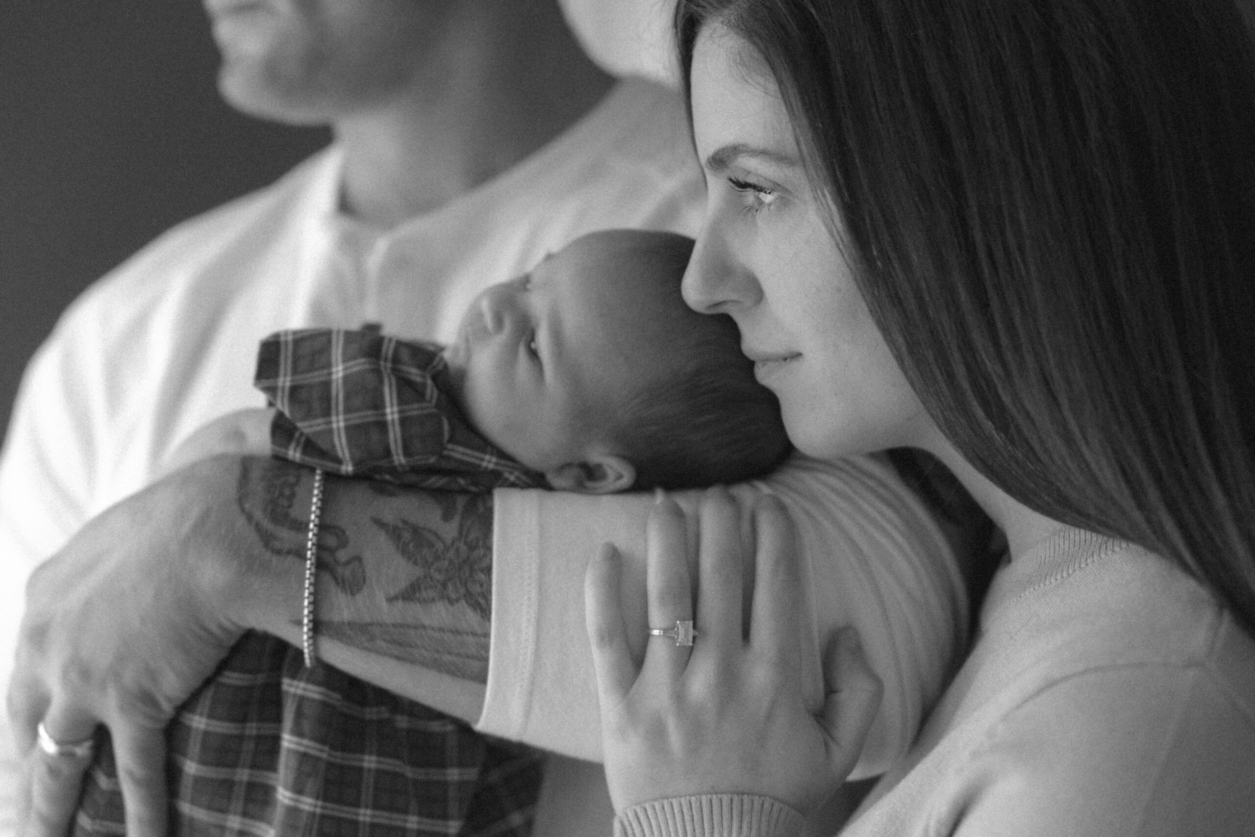 Newborn Photoshoot at the home they just moved into.