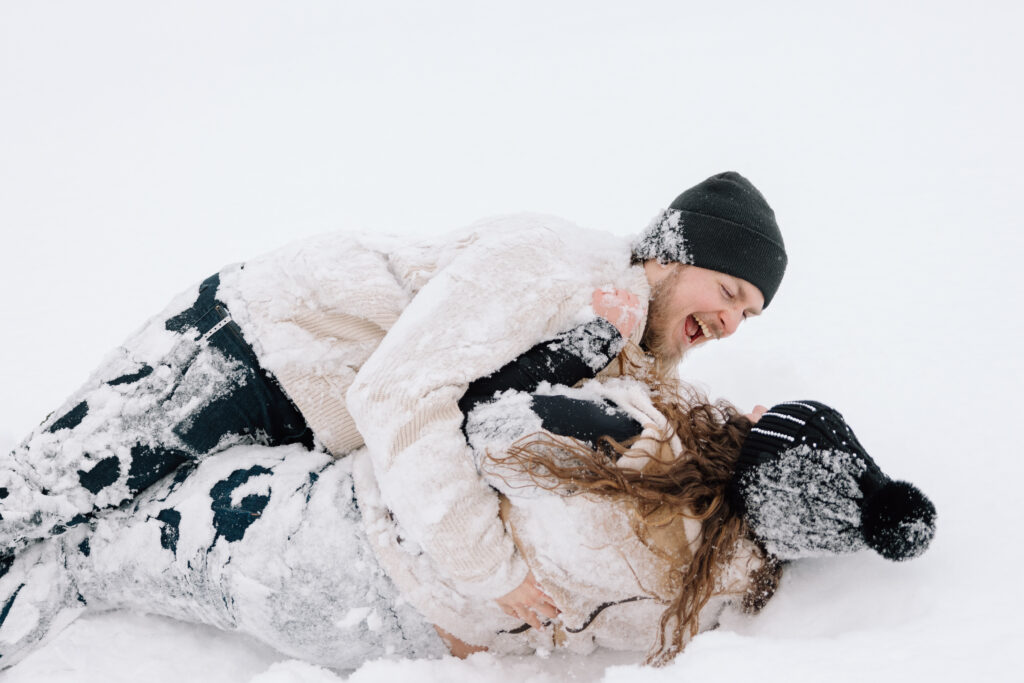 Winter Couples Photographer in Stowe Vermont
