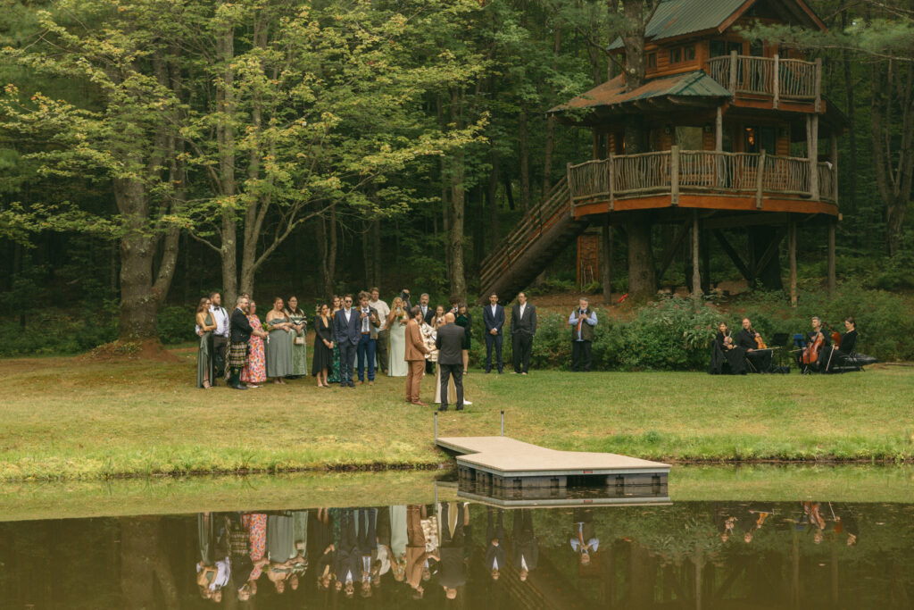 Treehouse wedding in Stowe Vermont